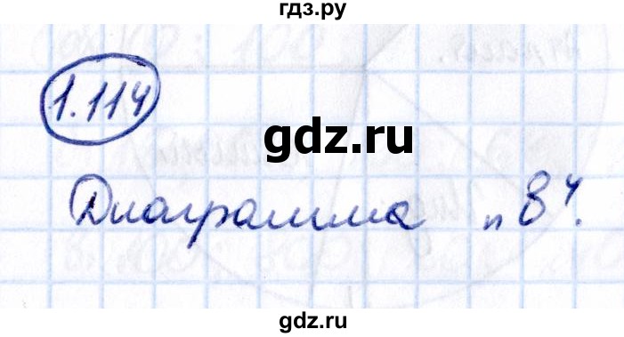 Гдз по математике за 6 класс Виленкин, Жохов, Чесноков ответ на номер № 1.114, Решебник 2021