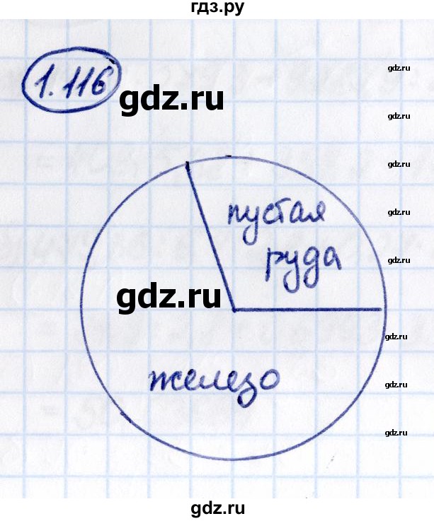 Гдз по математике за 6 класс Виленкин, Жохов, Чесноков ответ на номер № 1.116, Решебник 2021