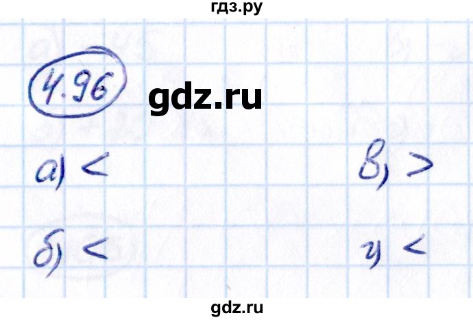 Гдз по математике за 6 класс Виленкин, Жохов, Чесноков ответ на номер № 4.96, Решебник 2021