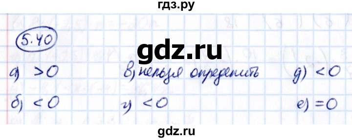 Гдз по математике за 6 класс Виленкин, Жохов, Чесноков ответ на номер № 5.40, Решебник 2021