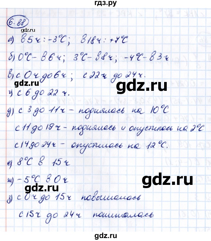 Гдз по математике за 6 класс Виленкин, Жохов, Чесноков ответ на номер № 6.88, Решебник 2021