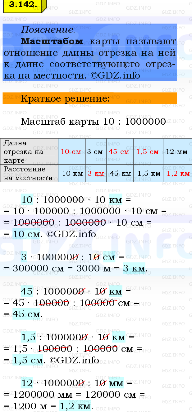 Фото решения 2: Номер №3.142, Часть 1 из ГДЗ по Математике 6 класс: Виленкин Н.Я. 2024г.