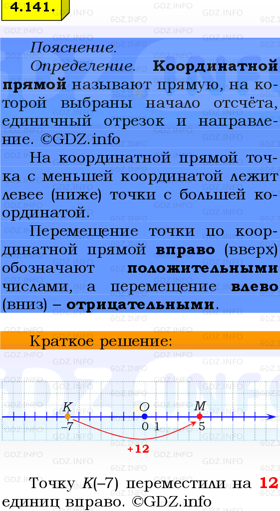 Фото решения 2: Номер №4.141, Часть 2 из ГДЗ по Математике 6 класс: Виленкин Н.Я. 2024г.
