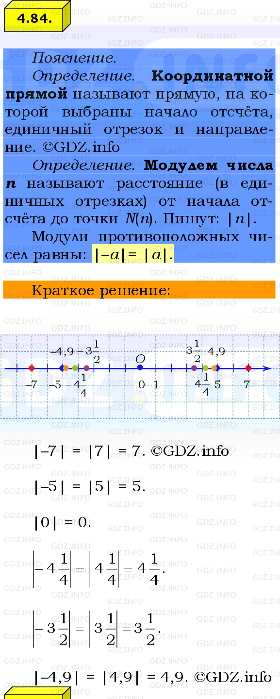 Фото решения 2: Номер №4.84, Часть 2 из ГДЗ по Математике 6 класс: Виленкин Н.Я. 2024г.