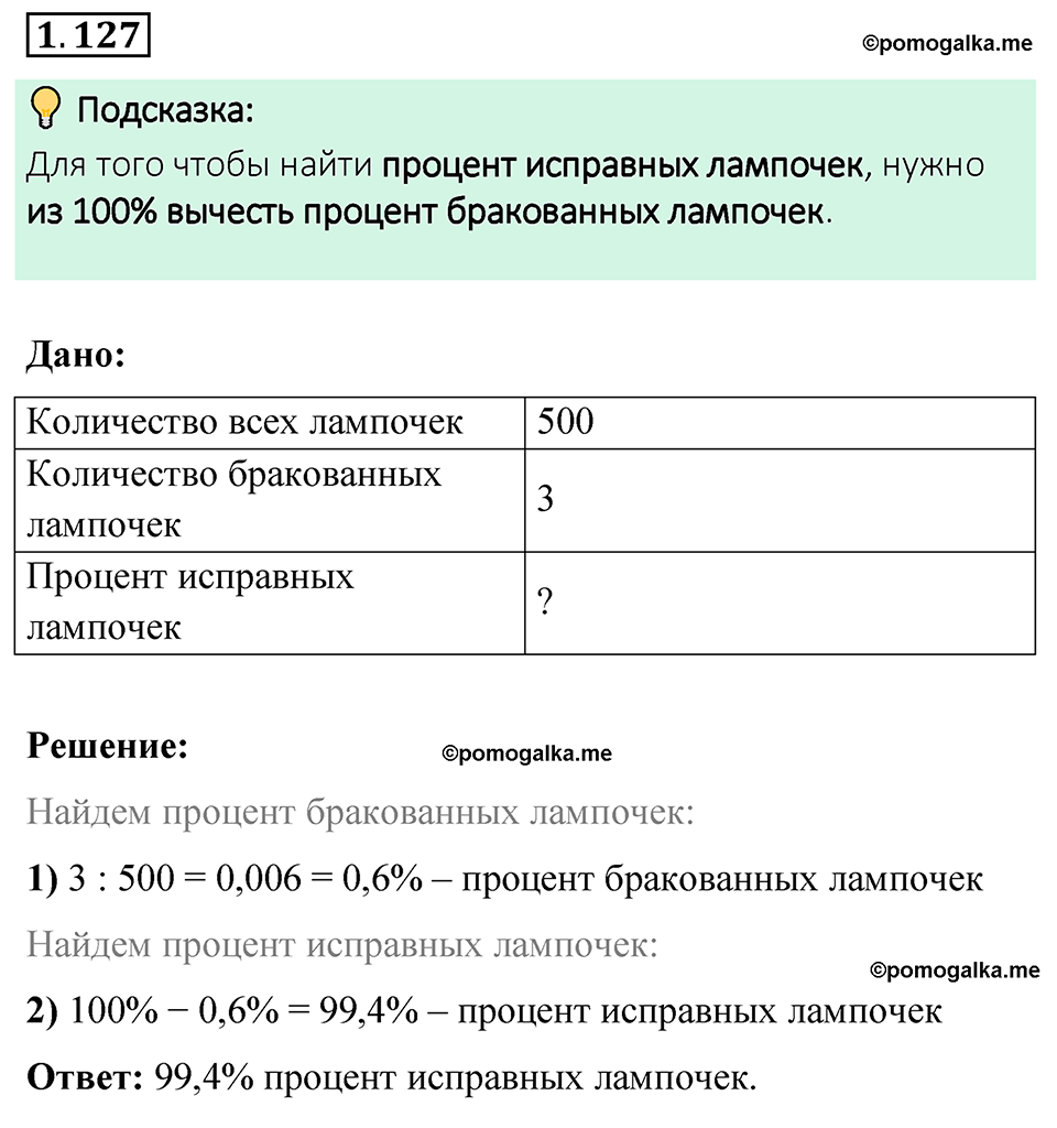 cтраница 31 задача 1.127 математика 6 класс Виленкин часть 1 просвещение ФГОС 2023