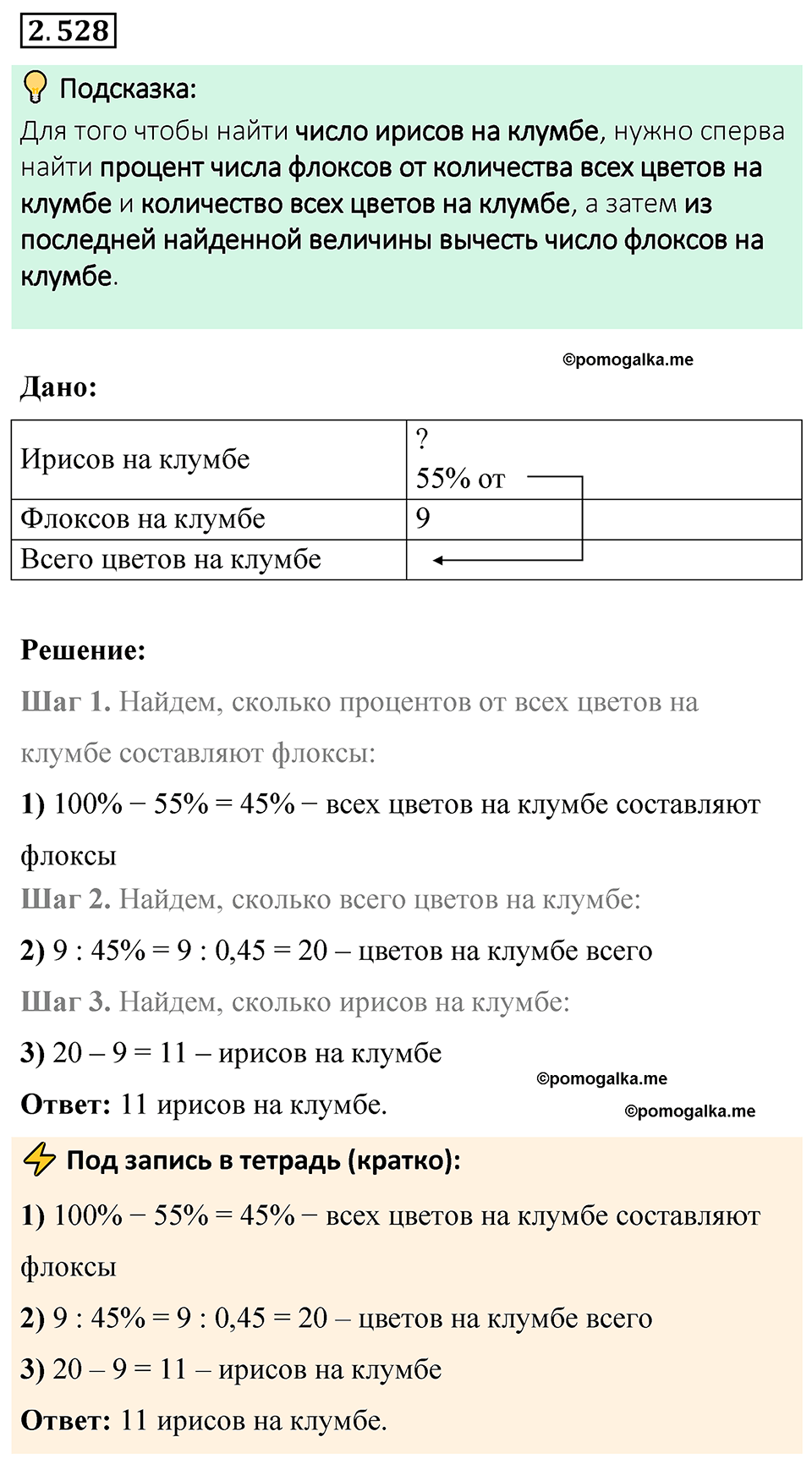 cтраница 113 задача 2.528 математика 6 класс Виленкин часть 1 просвещение ФГОС 2023