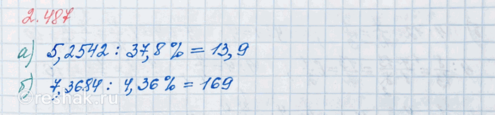 Изображение Являются ли числа m и n взаимно обратными, если: а) m = 0,5, n = 2;   б) m = 1,75, n = 4/7;   в) m = 0,35, n = 2 6/7угол...