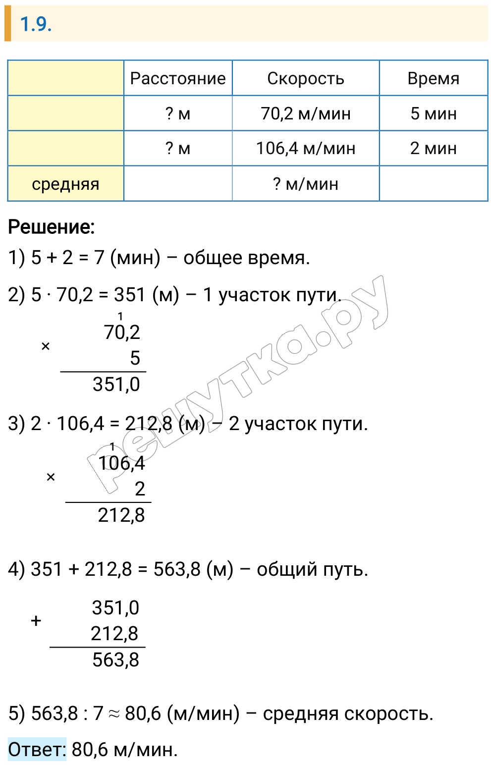 Решение задания 1.9 — РешУтка