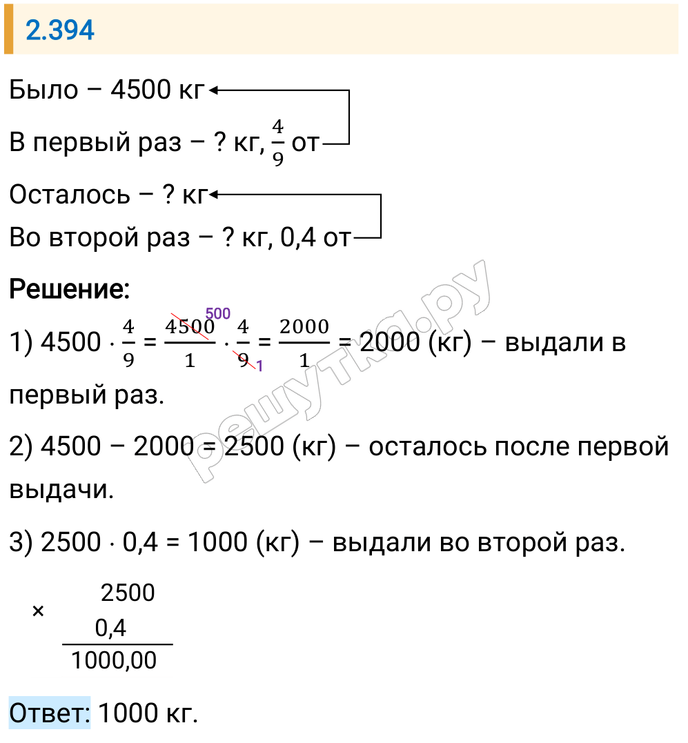 Решение задания 2.394 — РешУтка